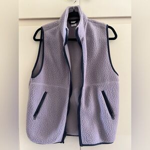 TNA Bigfoot Polar Zip Vest Purple Ash